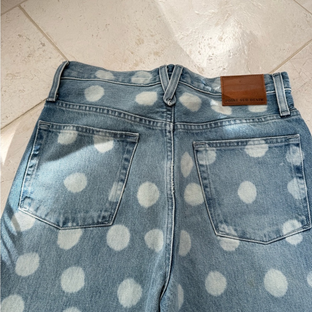 J crew point sur polka dot boyfriend relaxed jeans size 27 like new - Picture 8 of 8